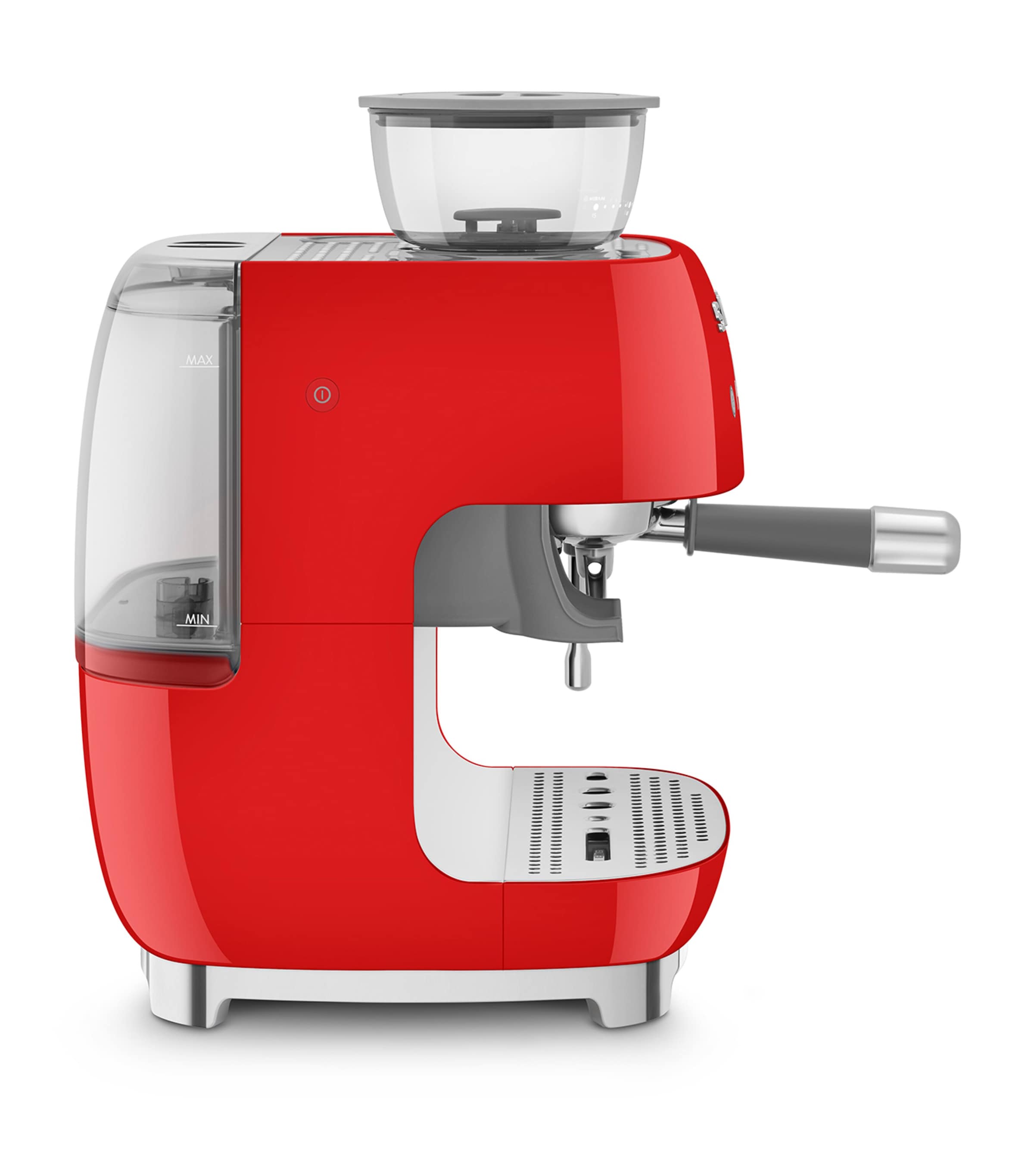 Smeg espresso coffee machine with grinder and milk frother (British brand)