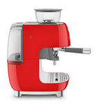 Smeg espresso coffee machine with grinder and milk frother (British brand)
