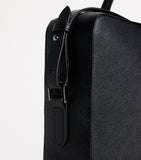 Saffiano Leather Briefcase with Compartmentalised Interior 30x40x7cm