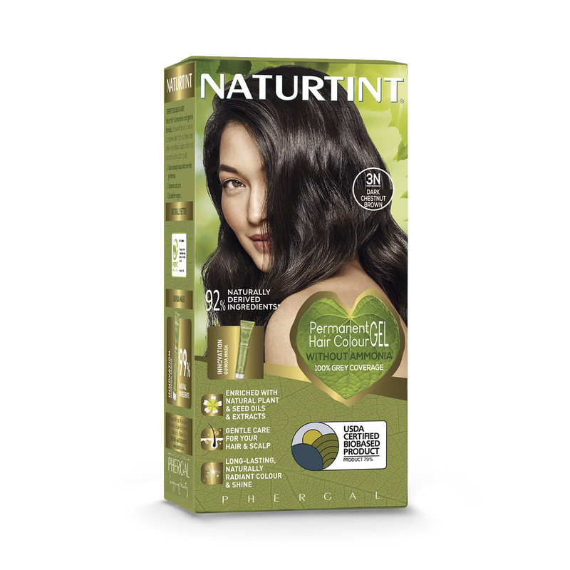 Naturtint permanent hair colour 3N dark chestnut brown, imported from the UK