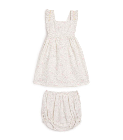 Harrods Marie-Chantal Cotton Cleo Athena Frill Baby Dress (3-24 Months)- Buy online at McGrocer
