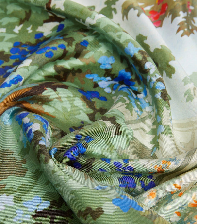 Max Mara silk printed scarf 70cm (British brand)