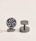 Tateossian Gunmetal and Palladium Trinity Cufflinks