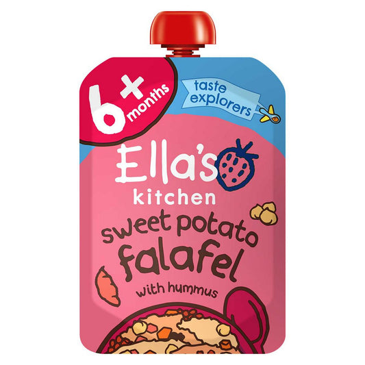 Ella's Kitchen Organic Sweet Potato Falafel Baby Food Pouch 6+ Months 100g GOODS Boots   