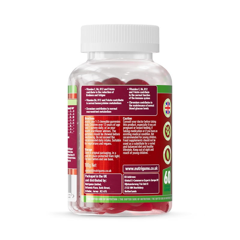 Nutrigums apple cider complex gummies 60 count (British brand)