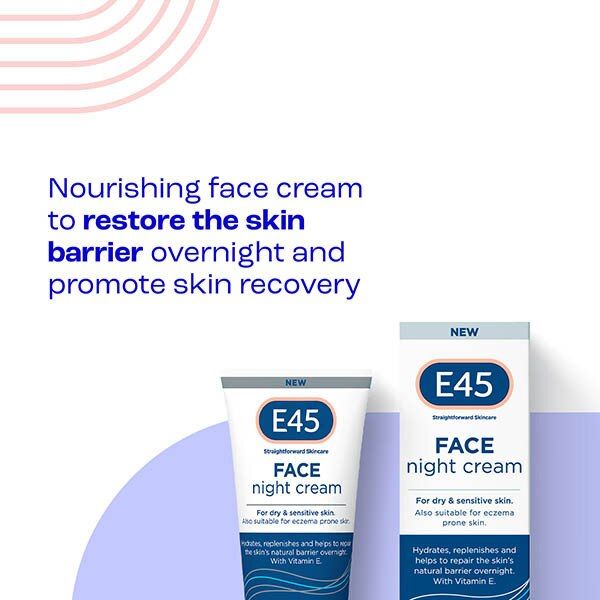 E45 Night Cream To Repair & Replenish Dry Skin 50Ml GOODS Superdrug   