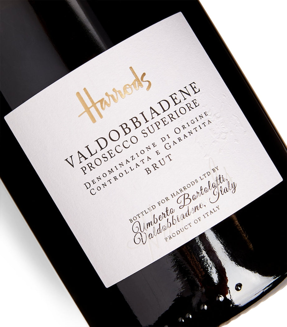 Harrods Prosecco Superiore 75cl, UK version