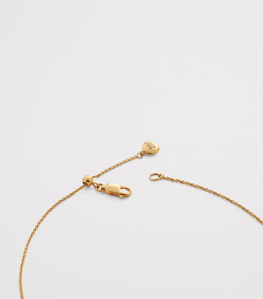 Monica Vinader gold vermeil chain necklace (British brand)