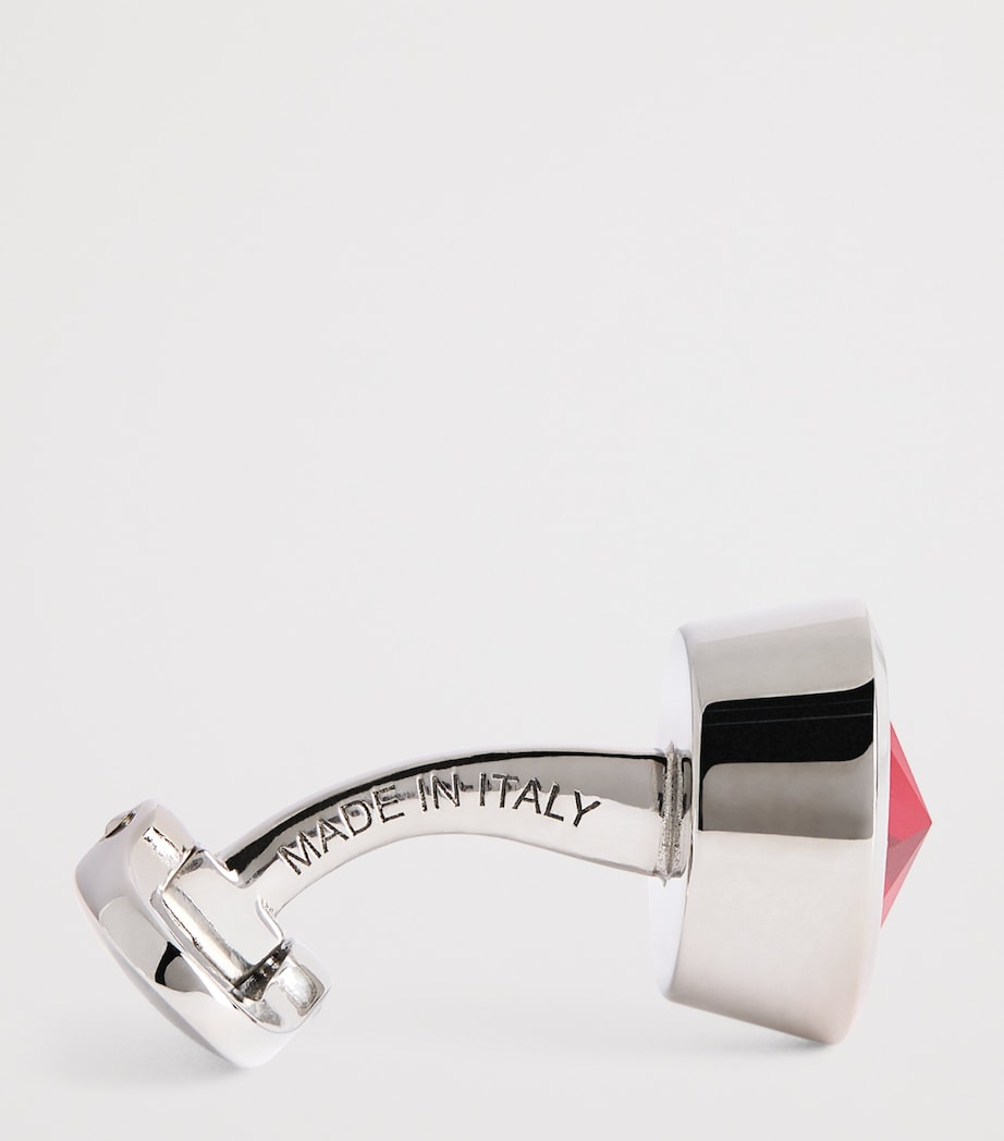 Giorgio Armani sterling silver embellished cufflinks, imported from the UK