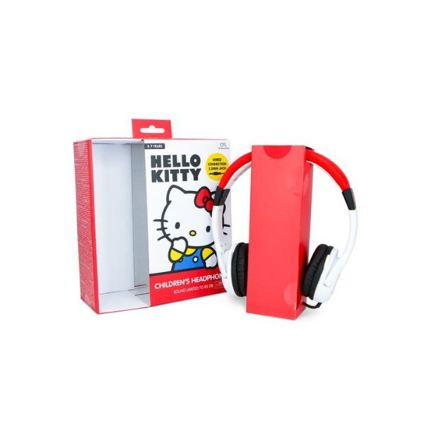 سماعات رأس سلكية OTL Hello Kitty للأطفال مع آذان، نسخة المملكة المتحدة