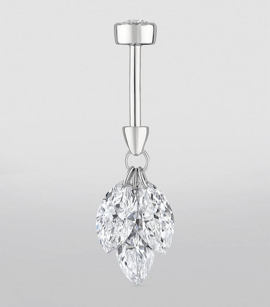 Maria Tash floating diamond plume earring 6.5mm, UK version