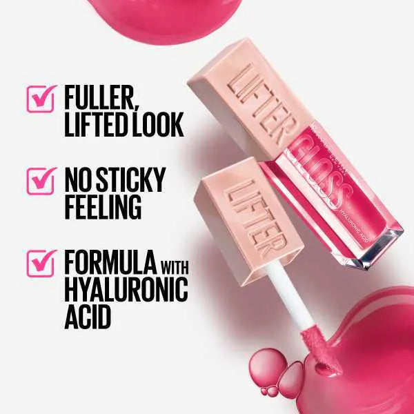 Maybelline Lifter Gloss 024 Bubblegum, imported from the UK