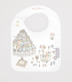 Atelier Choux organic cotton baby bib Le Gâteau, imported from the UK