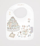 Atelier Choux organic cotton baby bib Le Gâteau, imported from the UK