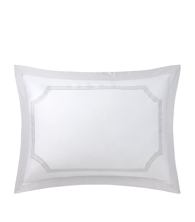Yves Delorme Couture Haussmann Brume Oxford pillowcase 50cm x 75cm (British brand)