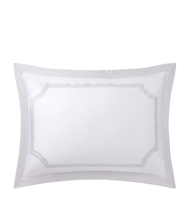 Yves Delorme Couture Haussmann Brume Oxford pillowcase 50cm x 75cm (British brand)