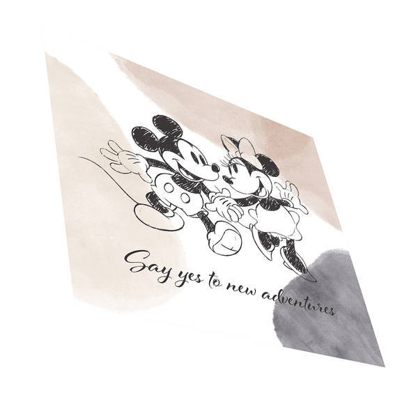 Disney Mickey Minnie Mouse print, UK version