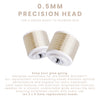 SENSSE MicroGlo 0.5mm microneedling heads (2 pack), imported from the UK