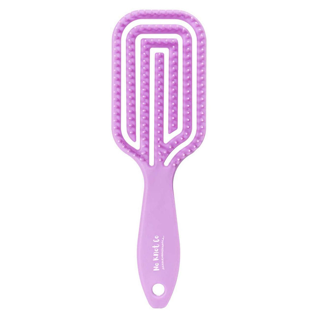 No Knot Co Paddle Brush Lilac