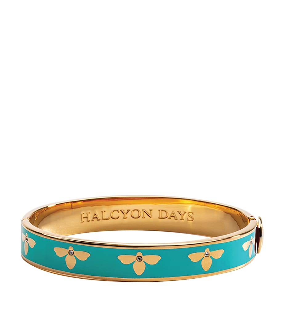 Halcyon Days gold-plated bee bangle - British product