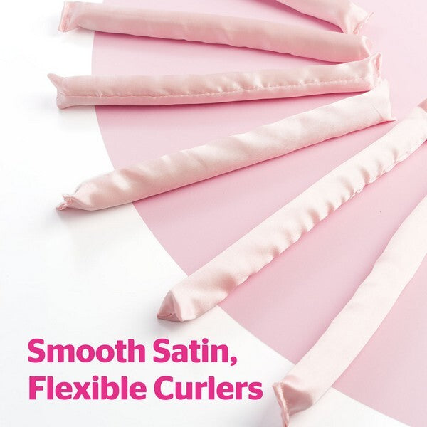 Brushworks heatless flexi curlers pack of six satin covered - British product