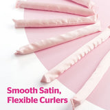 Brushworks heatless flexi curlers pack of six satin covered - British product