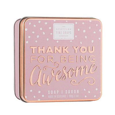 Superdrug Scottish Fine Soaps Thank You for Being Awesome Soap Bar 100g- Buy online at McGrocer