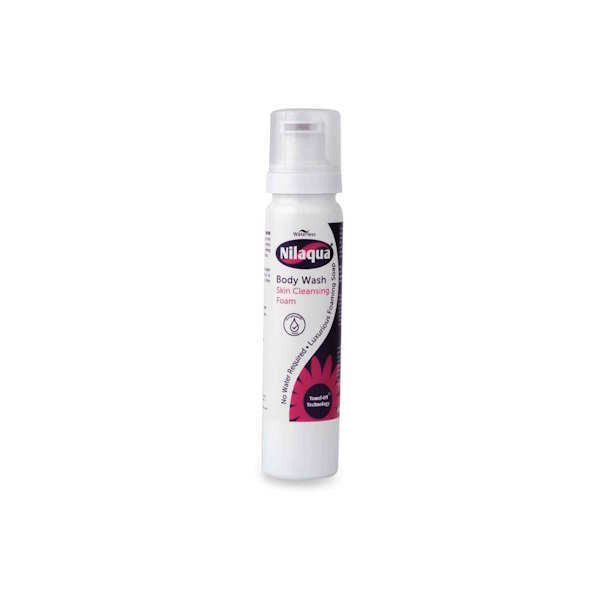 Nilaqua rinse free body wash foam 90ml - British product