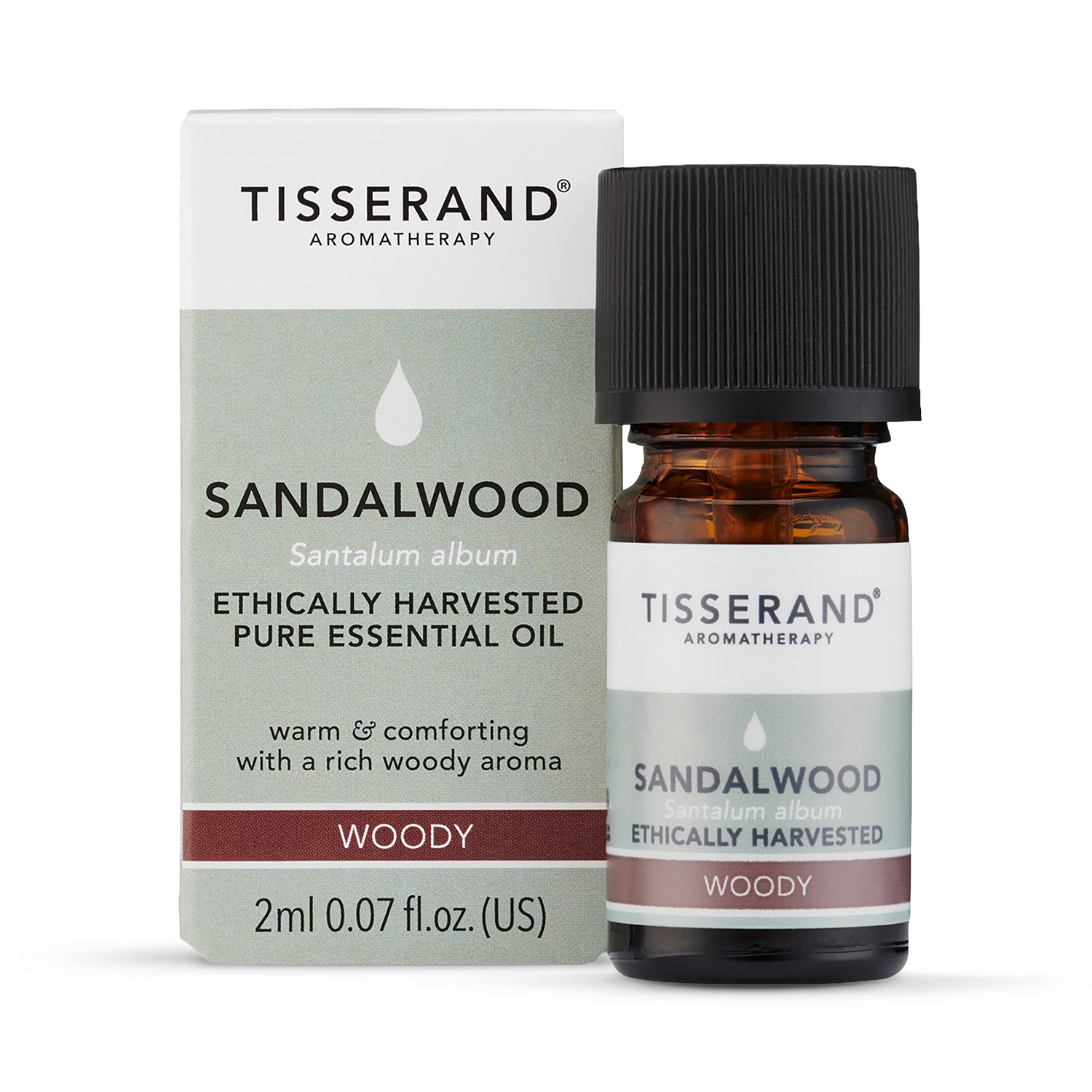 Tisserand Sandalwood Pure Essential Oil 2ml (British brand)