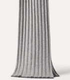 Brunello Cucinelli cashmere ribbed scarf 167cm x 30cm, UK version