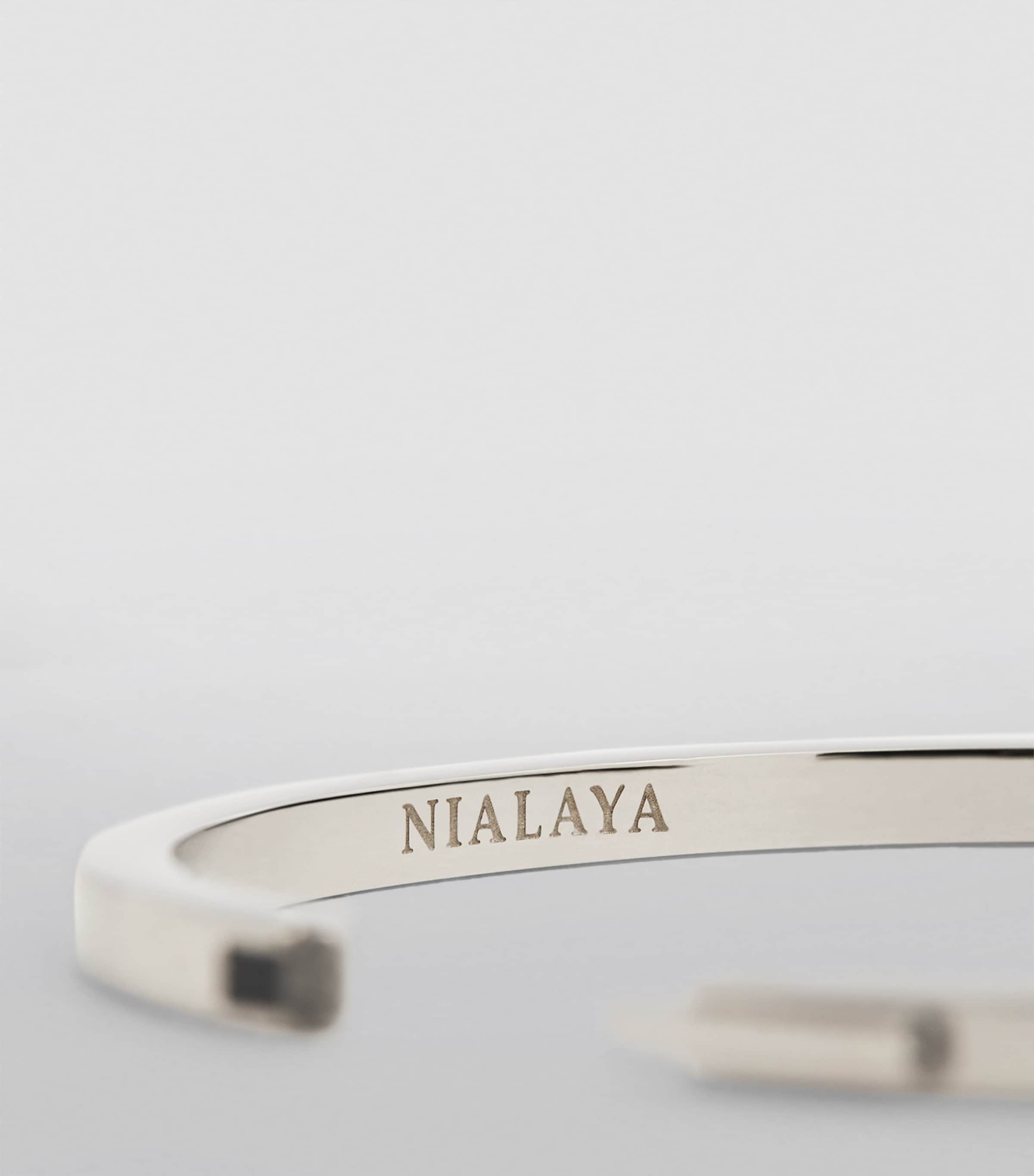 Nialaya silver-plated Simplicity bangle, imported from the UK