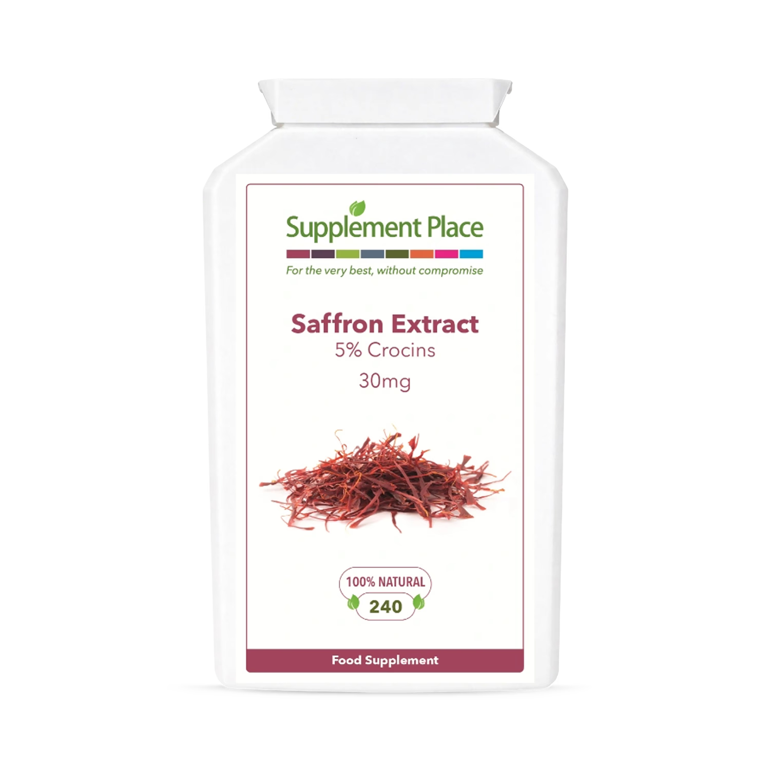 Supplement Place saffron extract 30mg 240 capsules, UK version