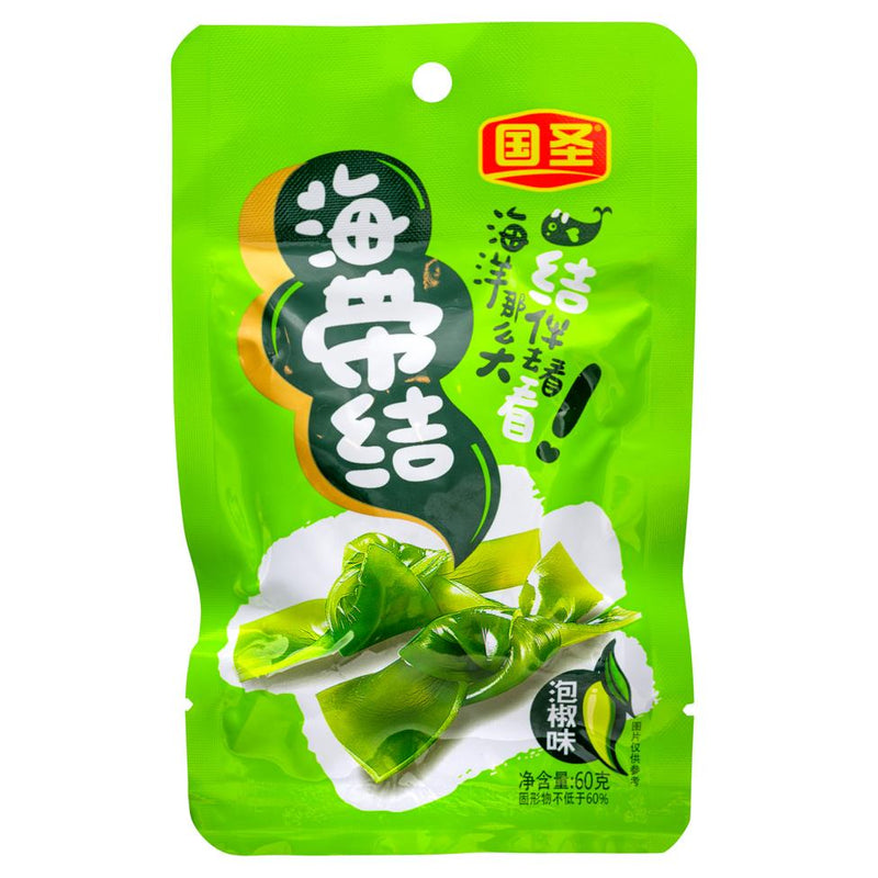 Guo Sheng preserved spicy seaweed knots - British product