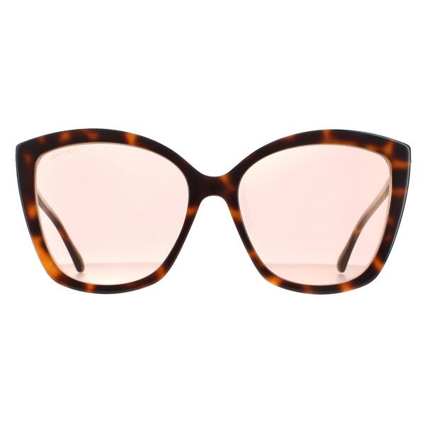 Jimmy Choo women's cat eye sunglasses brown mirrored - British product