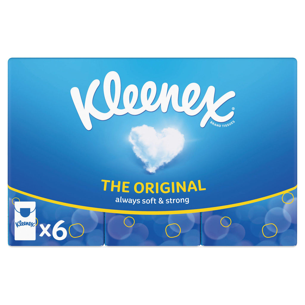 Kleenex Original Always Soft & Strong Pocket Tissues x6