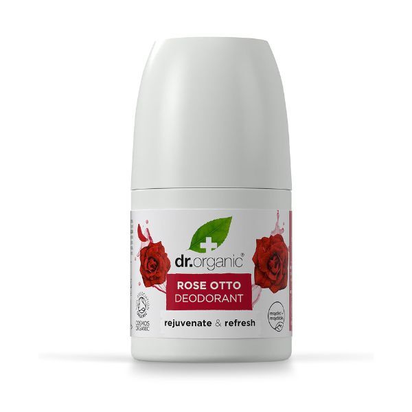Dr Organic rose deodorant roll-on 50ml - British product