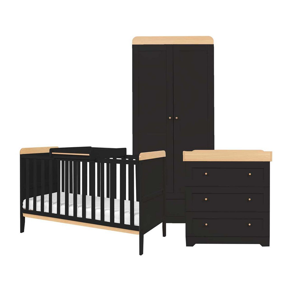 Tutti Bambini Rio 3 Piece Room Set - Slate/Oak