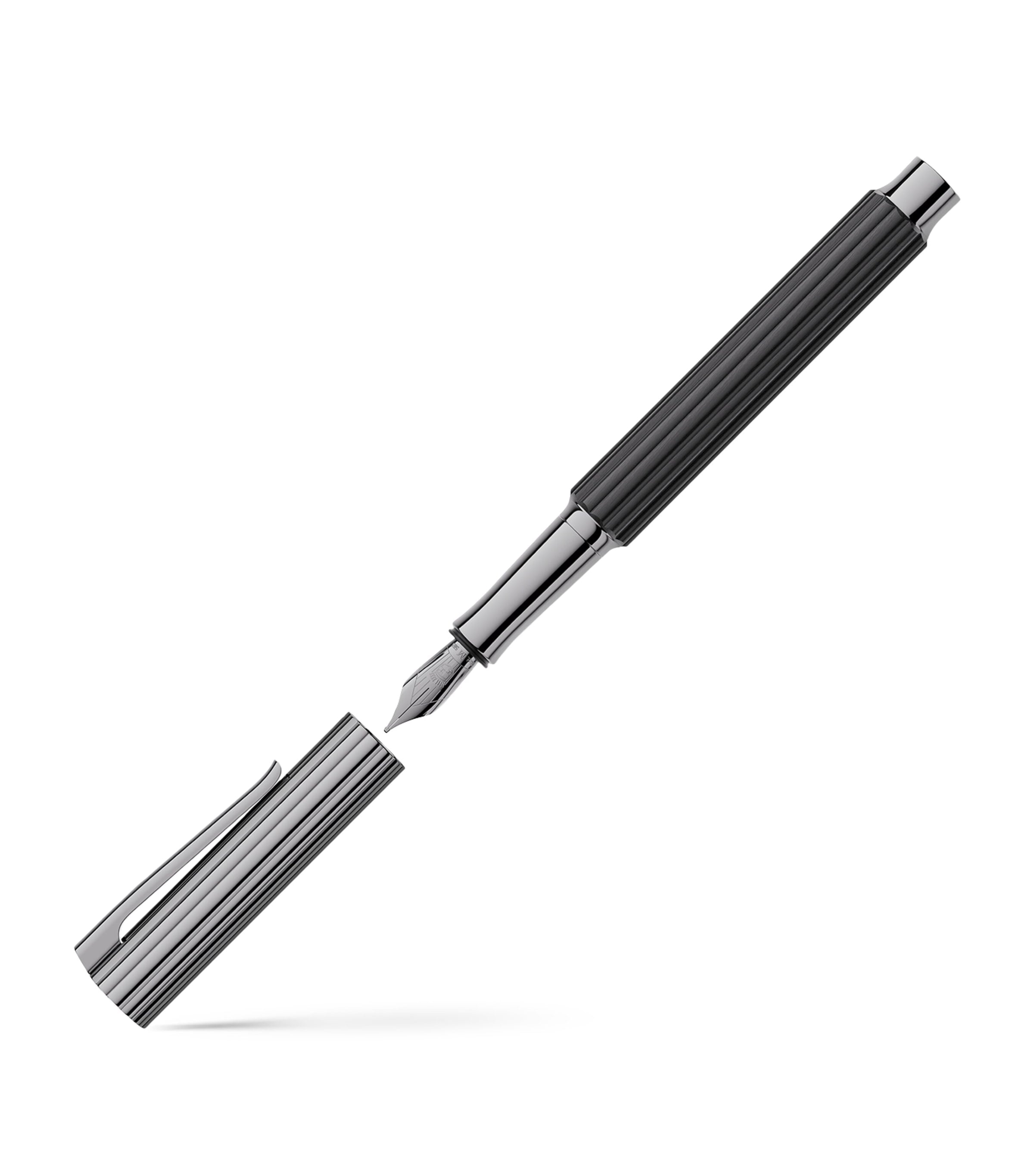 Graf von Faber-Castell ebony wood bloom fountain pen, UK version
