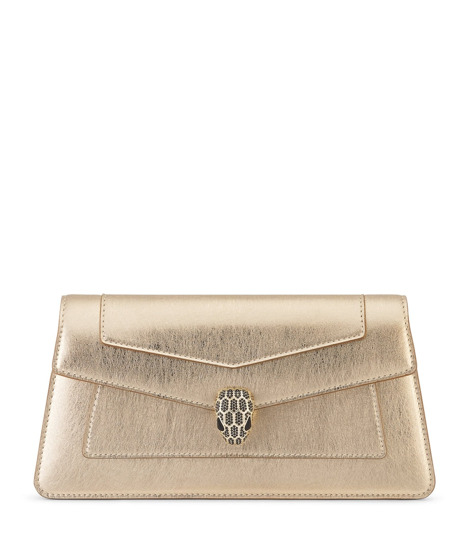 Bvlgari Serpenti Forever clutch bag metallic calf leather, UK version