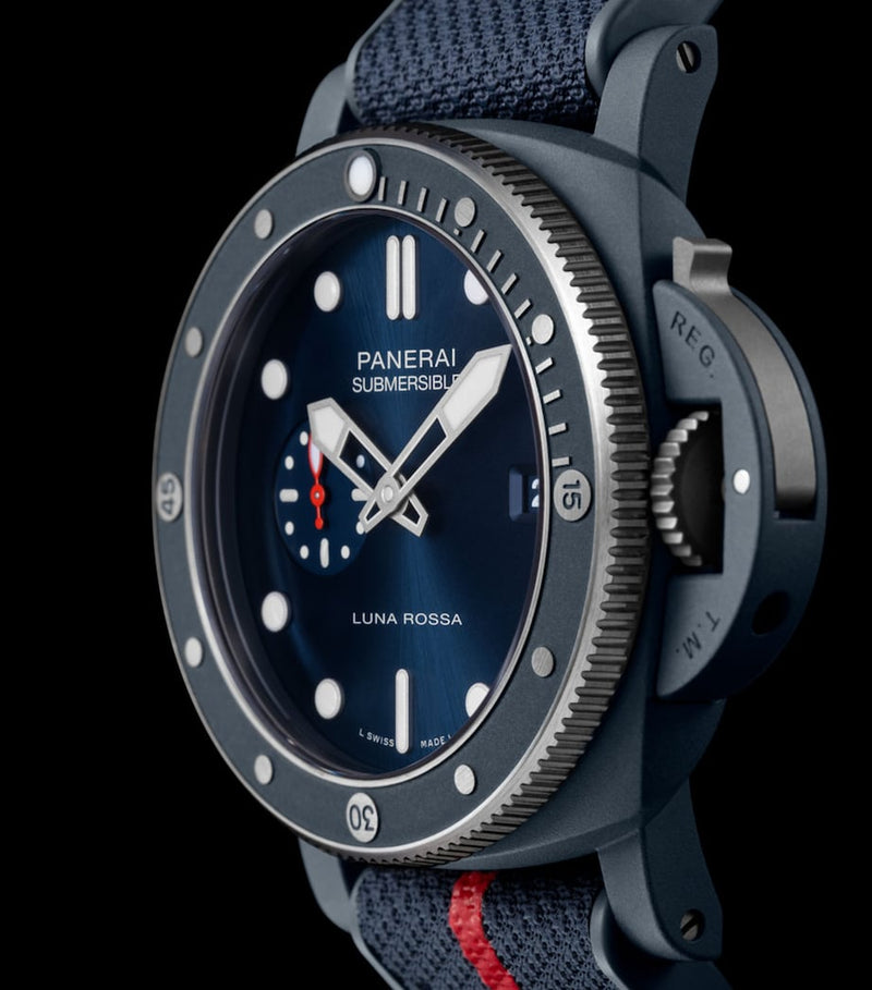 Panerai Ti-Ceramitech Submersible Luna Rossa watch 44mm (British brand)