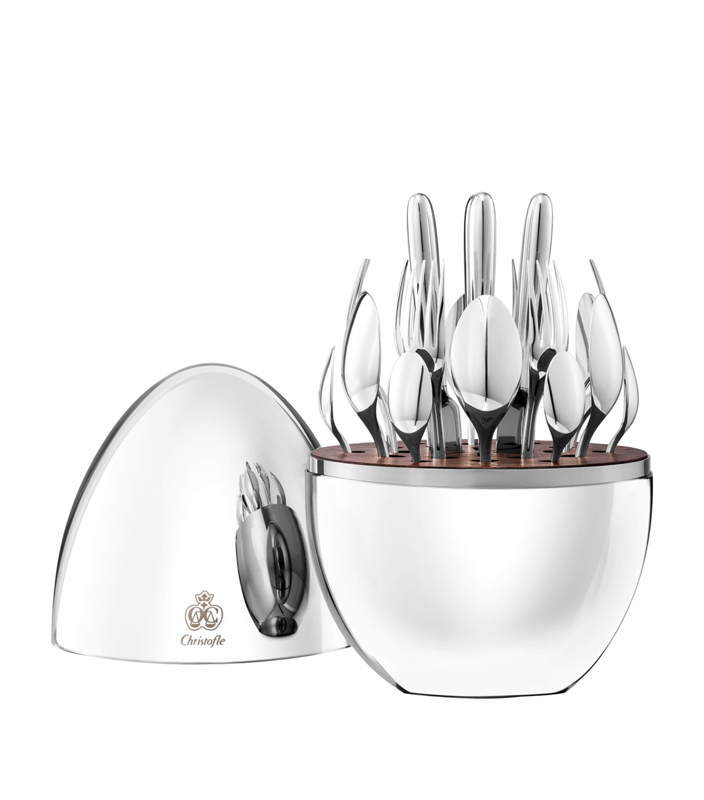 Christofle Mood Silver 24-piece cutlery set - British product