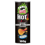 Pringles Hot Kickin Sour Cream Flavour 160g GOODS ASDA   