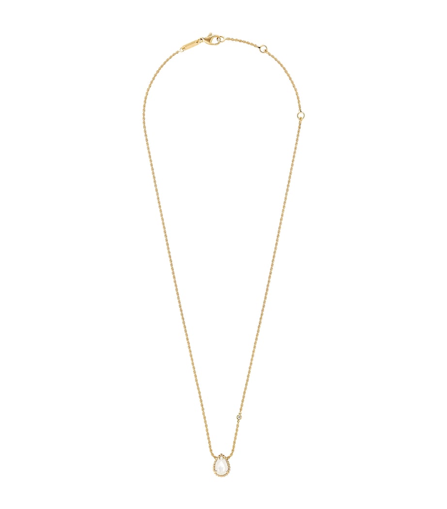 Boucheron Serpent Bohème necklace yellow gold mother-of-pearl diamond, UK version