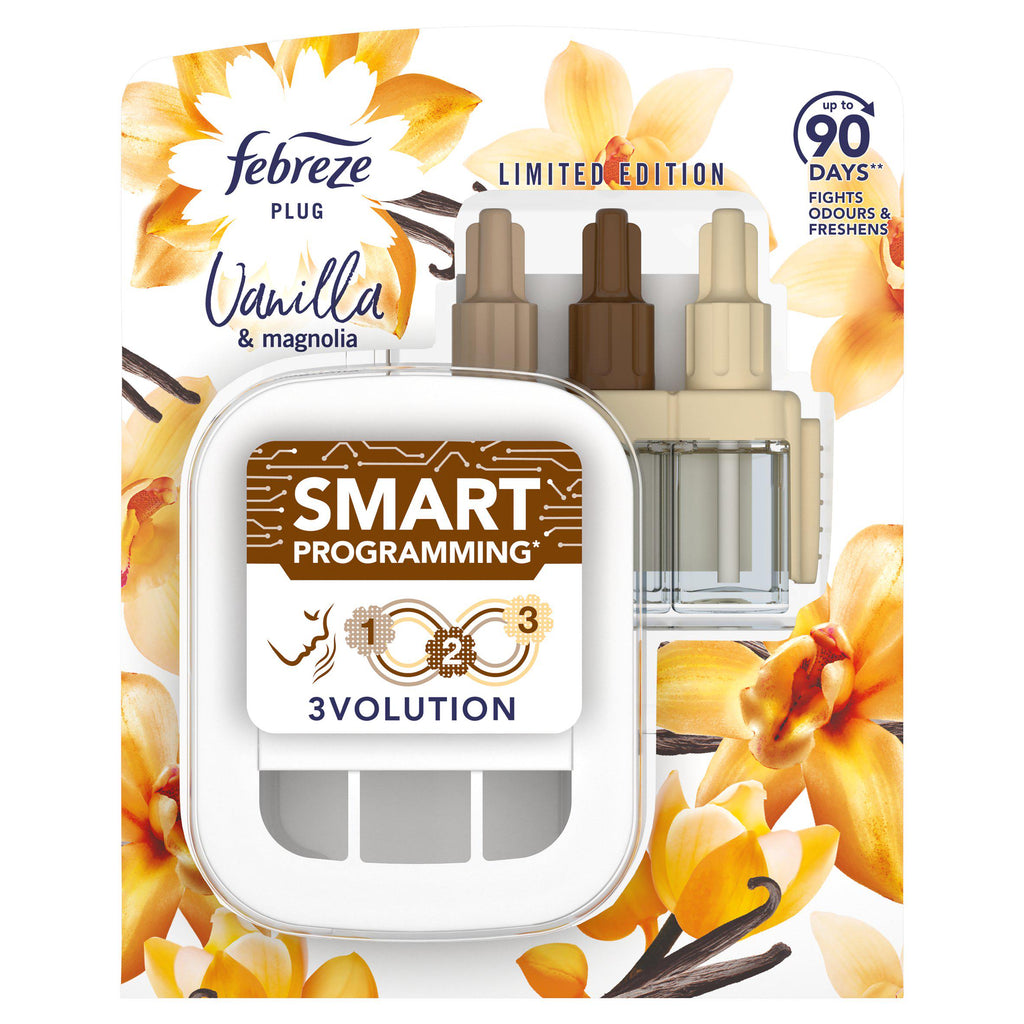 Febreze 3Volution Air Freshener Plug In Starter Kit Vanilla Cookie 20ml