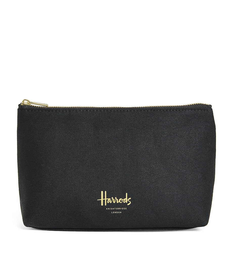 Harrods medium zipped logo cosmetic bag - British product