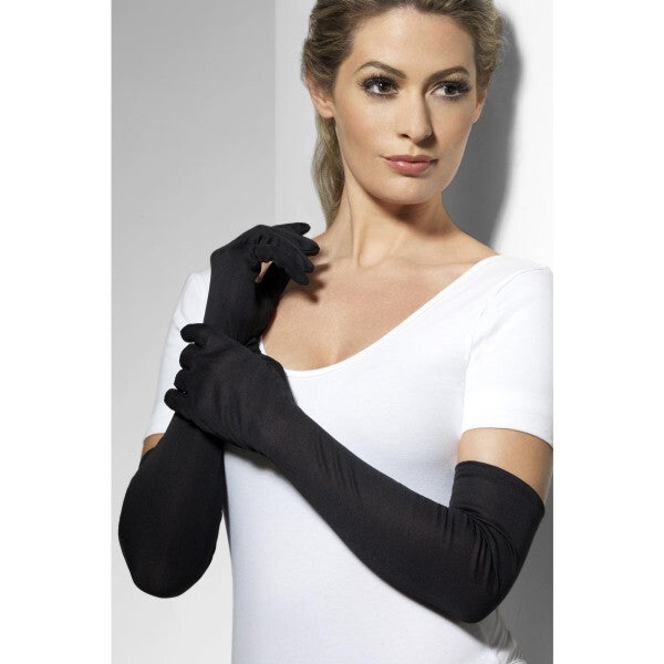Fever gloves black long, UK version
