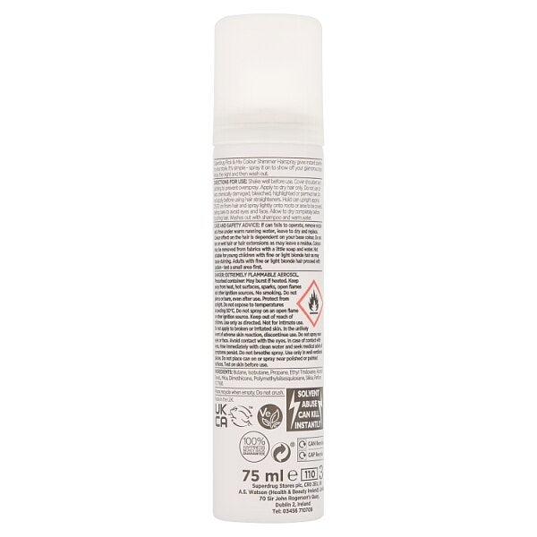 Pick & Mix Colour Hair Spray Silver 75ml