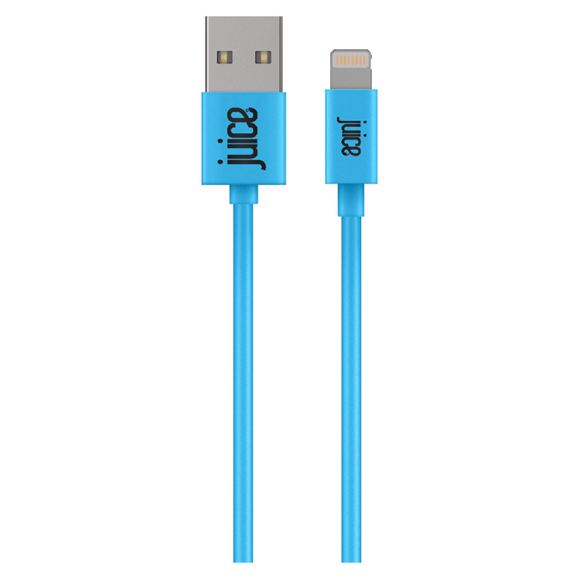 Juice Cable Lightning Type-C Round Aqua 2m GOODS Sainsburys   