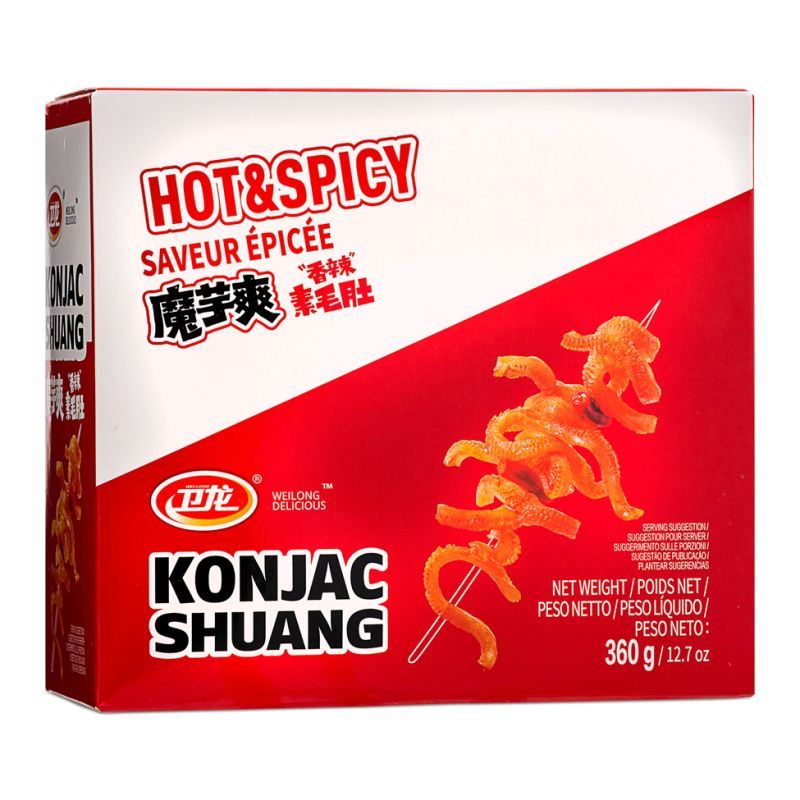 Weilong konjac strips hot and spicy 20 pack (British brand)