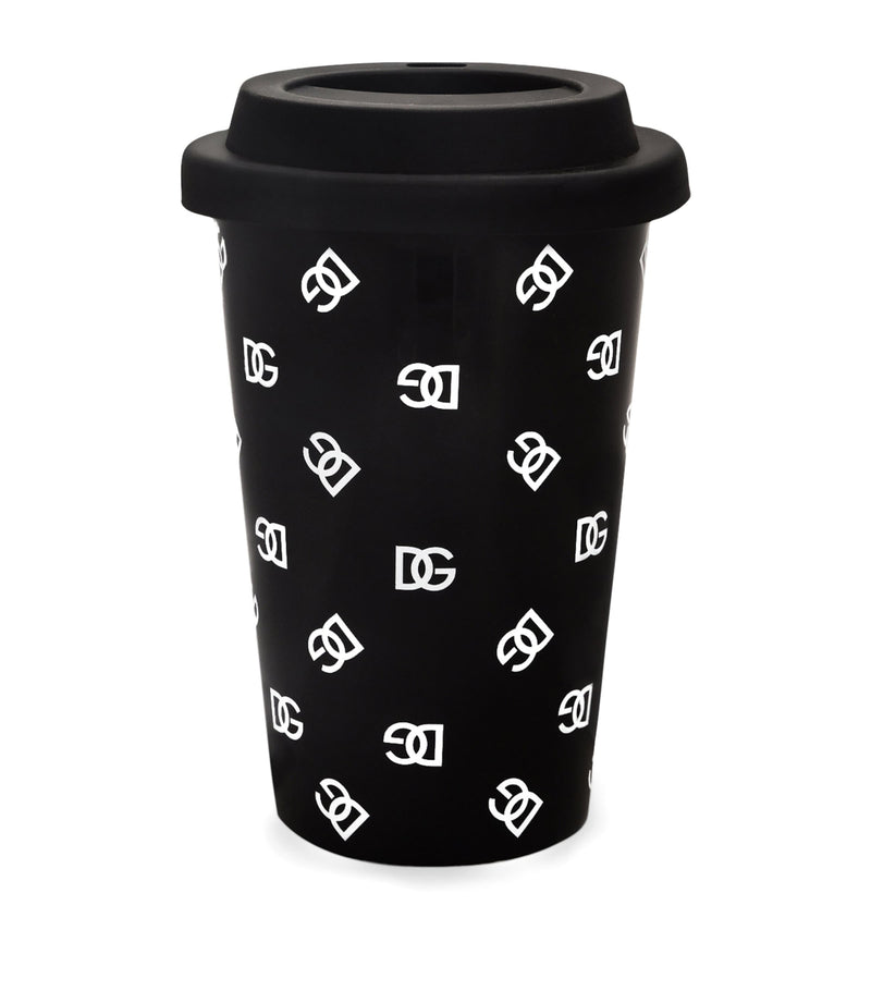 Dolce&Gabbana ceramic travel cup with DG logo - British product